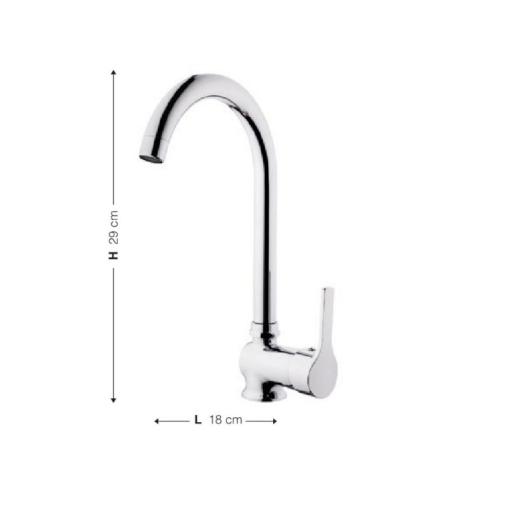 Miscelatore lavabo cucina cromo Bluevye