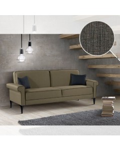 Divano Letto 2 Posti Silvera Tessuto Colore Grigio Prezzo