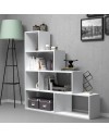 Libreria a scala Alis 145x145 cm. colore bianco