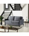 Divano letto contenitore Alcona colore grigio