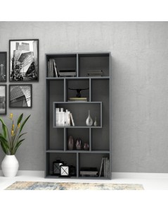 Libreria Face 90x30x170H cm. Colore Grigio Cemento Prezzo