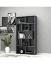 Libreria Face 90x30x170H cm. colore grigio cemento