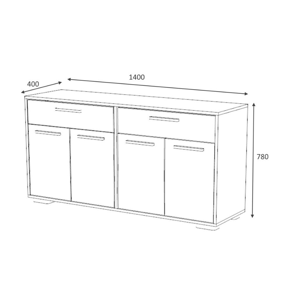 EASYCOMFORT Cassettiera 5 Cassetti in Tessuto e Ripiano rigido, 58x29x99cm,  legno