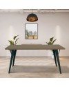 Tavolo da pranzo Yutan 160x80 cm colore rovere