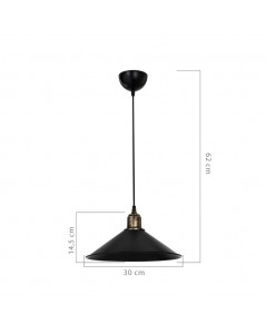 Lampada a Sospensione Maya Nera MDL4156 Prezzo