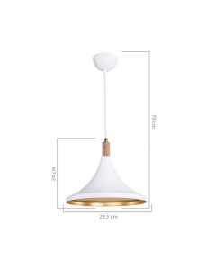 Lampada a Sospensione Kano Bianco Oro ASZ1563 Prezzo