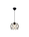 Lampada a sospensione gabbia nero Koza MDL3852