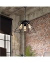 Lampada a sospensione luci in metallo nero asimmetrico Tena MDL3854