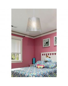 Lampada a Sospensione in Tessuto Beige Conic Prezzo