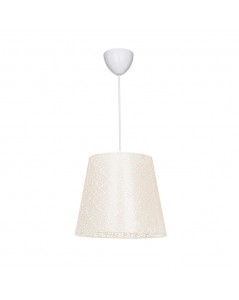 Lampada a Sospensione in Tessuto Beige Conic Prezzo