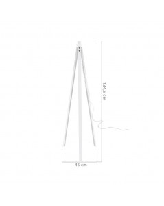 Lampada da Terra Treppiede Legno Bianco Deco MDL3006 Prezzo