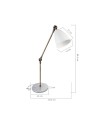 Lampada da scrivania snodabile Konrat ASZ1245