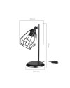 Lampada da tavolo Ekinoks colore nero MDL4266