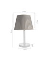 Lampada da tavolo vetro bianco Piray ASZ1277