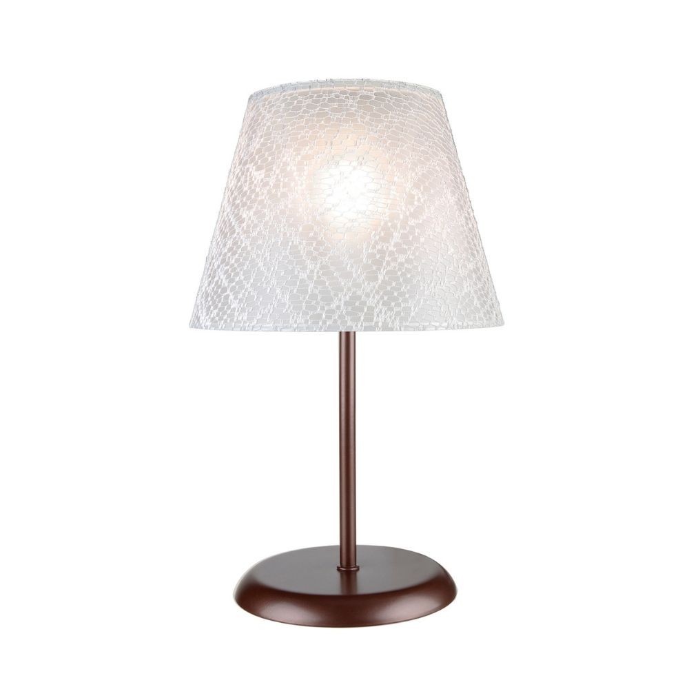 Lampada moderna paralume texture sabbia base cromata stretta