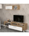 Porta tv 180x35x47h Slim D2306TV180M109 colore rovere bianco