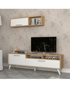 Porta Tv 180x35x47h Slim D2306TV180M109 Colore Rovere Bianco Prezzo