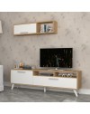 Porta tv 180x35x47h Slim D2306TV180M109 colore rovere bianco