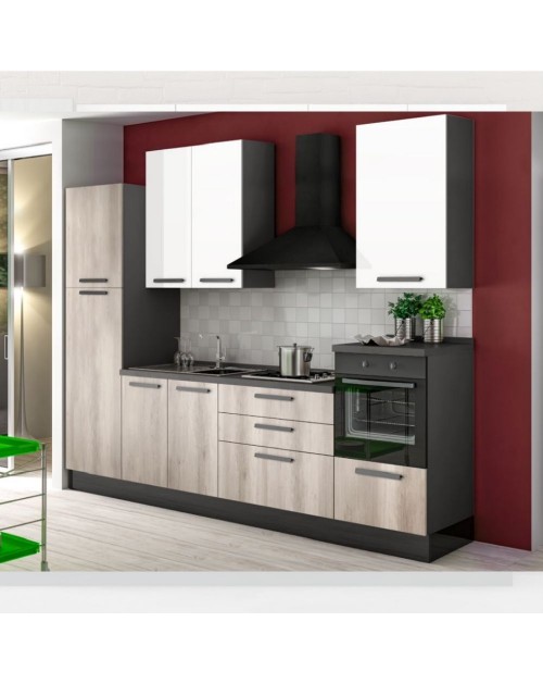 Cucina 300x216 H Petrol colore antracite bianco gordon