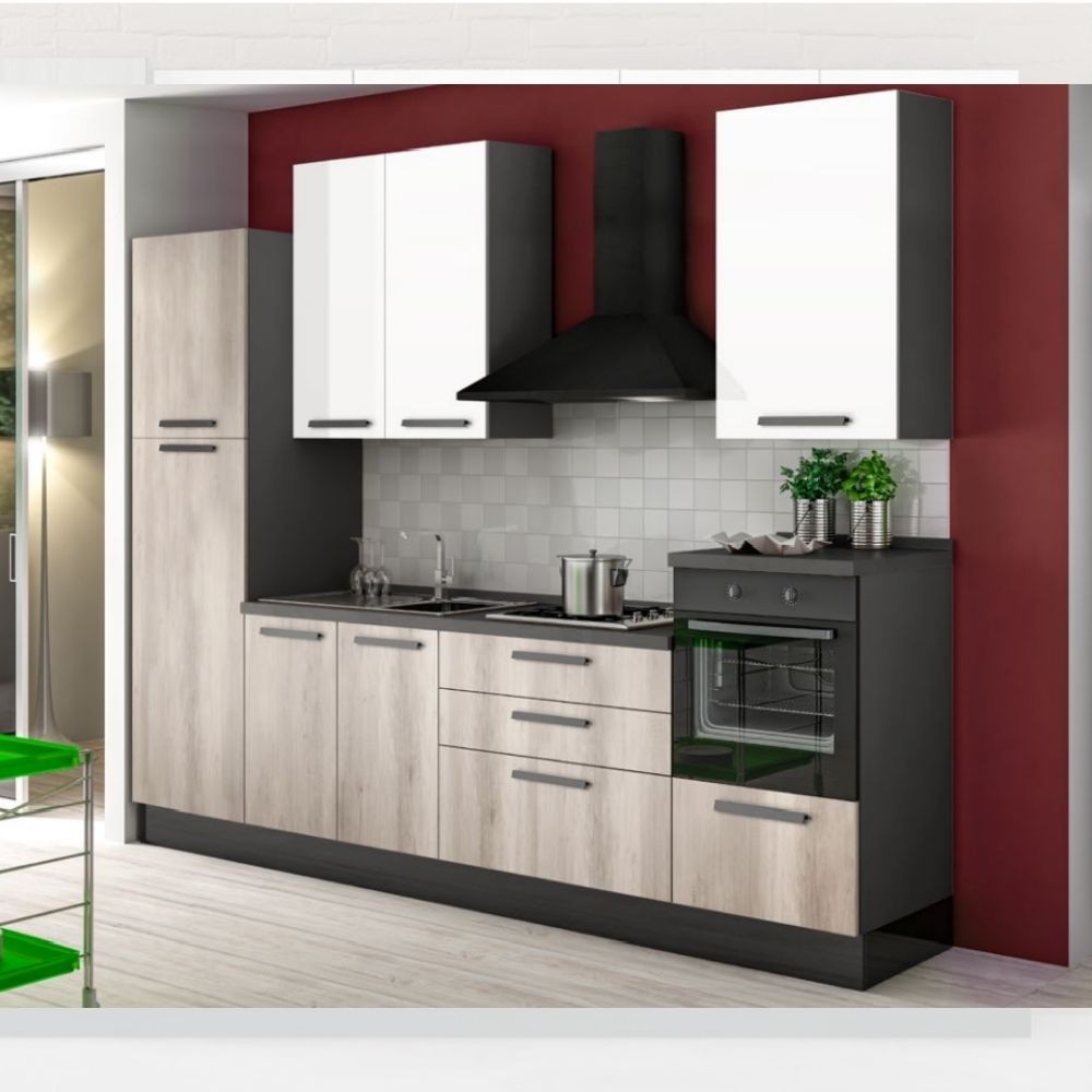 Cucina 300x216 H Petrol colore antracite bianco gordon