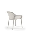 Poltrona design Atra colore grigio bianco