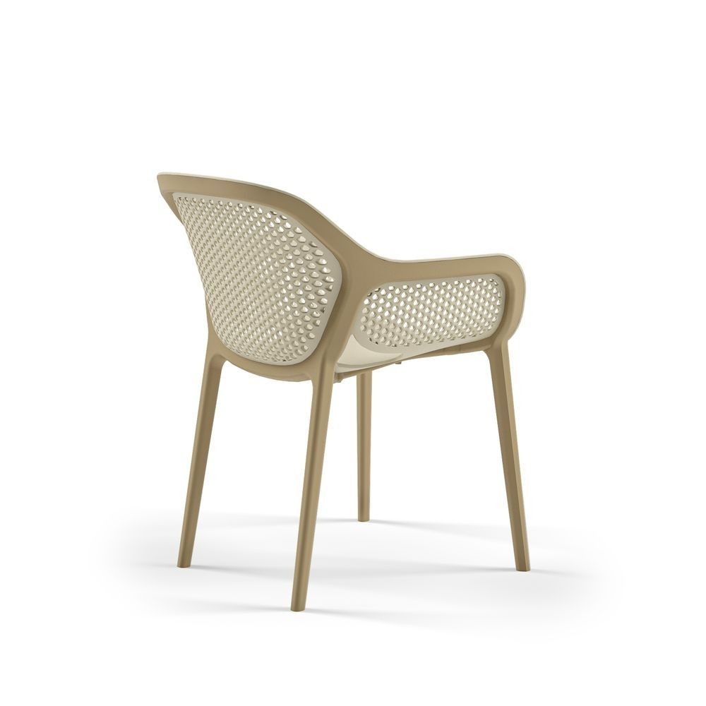 Poltrona design Atra colore caffè beige