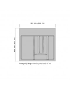 Portaposate 6 Scomparti per Cassetto da 60 cm 8104N Prezzo