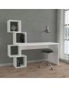 Scrivania con libreria Balance 153,5x60x140 colore bianco