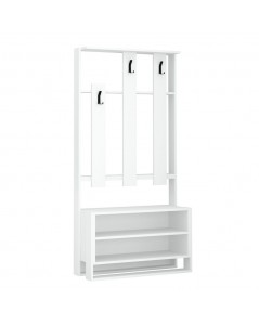 Mobile Ingresso Chester 90x36x180 Colore Bianco Prezzo