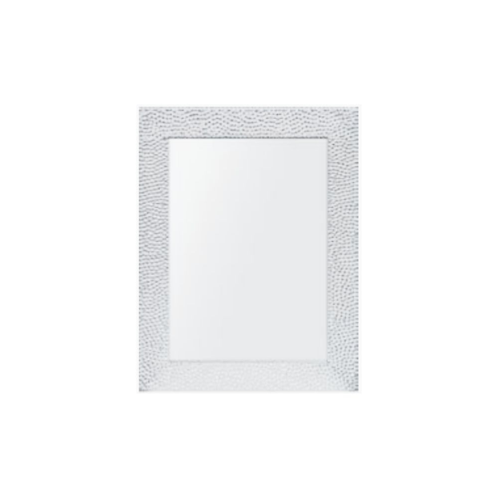 Specchio rettangolare 60x80 cornice bianco lucido ART9