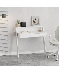 Scrivania da Parete con Cassetto Cowork 94 cm. Colore Bianco Prezzo