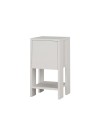 Comodino Ema anta ribalta 30x30x55h colore bianco