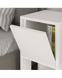 Comodino Ema Bianco Anta Ribalta 30x30x55h Prezzo