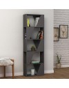 Libreria 5 ripiani Frame 54x168 colore antracite