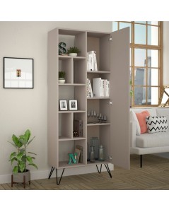 Libreria con Anta Jedda 80,6x191 Colore Tortora Prezzo