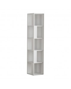 Libreria Angolare 5 Ripiani 31,4x31,4x158,9 Piano Colore Bianco Prezzo