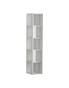 Libreria angolare 5 ripiani 31,4x31,4x158,9 Piano colore bianco