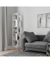 Libreria angolare 5 ripiani 31,4x31,4x158,9 Piano colore bianco