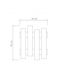 Appendiabiti a Muro Wave 8 Ganci Colore Rovere Prezzo