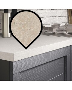 Top Cucina 180x60 Ceramica Crema: Illumina la Tua Cucina!