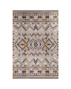 Tappeto Multicolor 160x230 antiscivolo colore beige con decori colorati