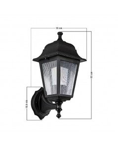 Lampada da Parete ABS Nera Quadrata MDL2826 Prezzo