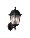 Lampada da parete ABS nera quadrata MDL2826