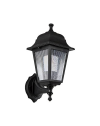 Lampada da parete ABS nera quadrata MDL2826