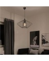 Lampada a sospensione filo metallico nero Arona ASZ1360