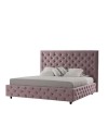 Letto matrimoniale contenitore Sondrio colore rosa