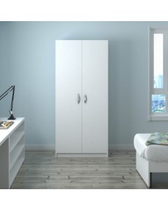 Armadio Due Ante 91x52x210h Colore Bianco Prezzo