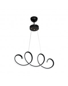 Lampada a Sospensione LED Forma Spirale Nera Afra Prezzo