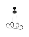 Lampada a sospensione LED forma spirale nera Afra MDL4441