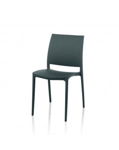 Sedia Polipropilene Design Ergonomico Curtis Colore Grigio Metal Prezzo